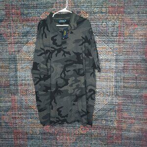 POLO Ralph Lauren mens heathered gray black camo polo shirt 3XLT TALL NWT